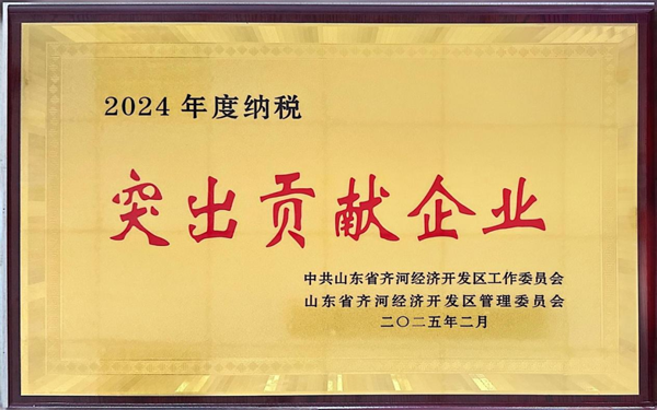集团冠威园区获评齐河经济开发区2024年度纳税“凸起贡献企业”